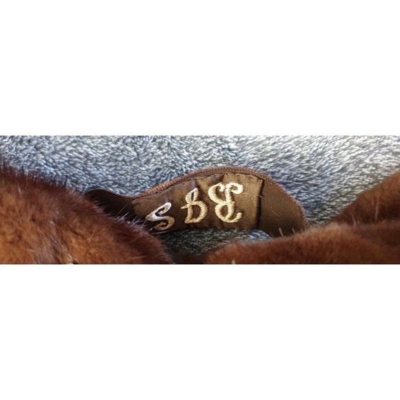Mink Collar (brown) Extremely Soft. real mink fur VINTAGE Size 40x4 in - Picture 9 of 12
